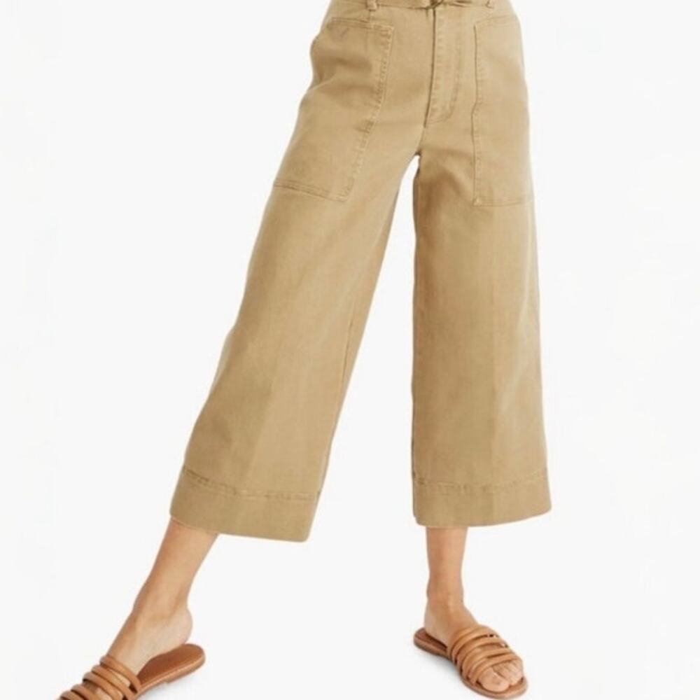 Madewell Utility Crop Wide Leg Pants size 28 Tan / Classic Desert